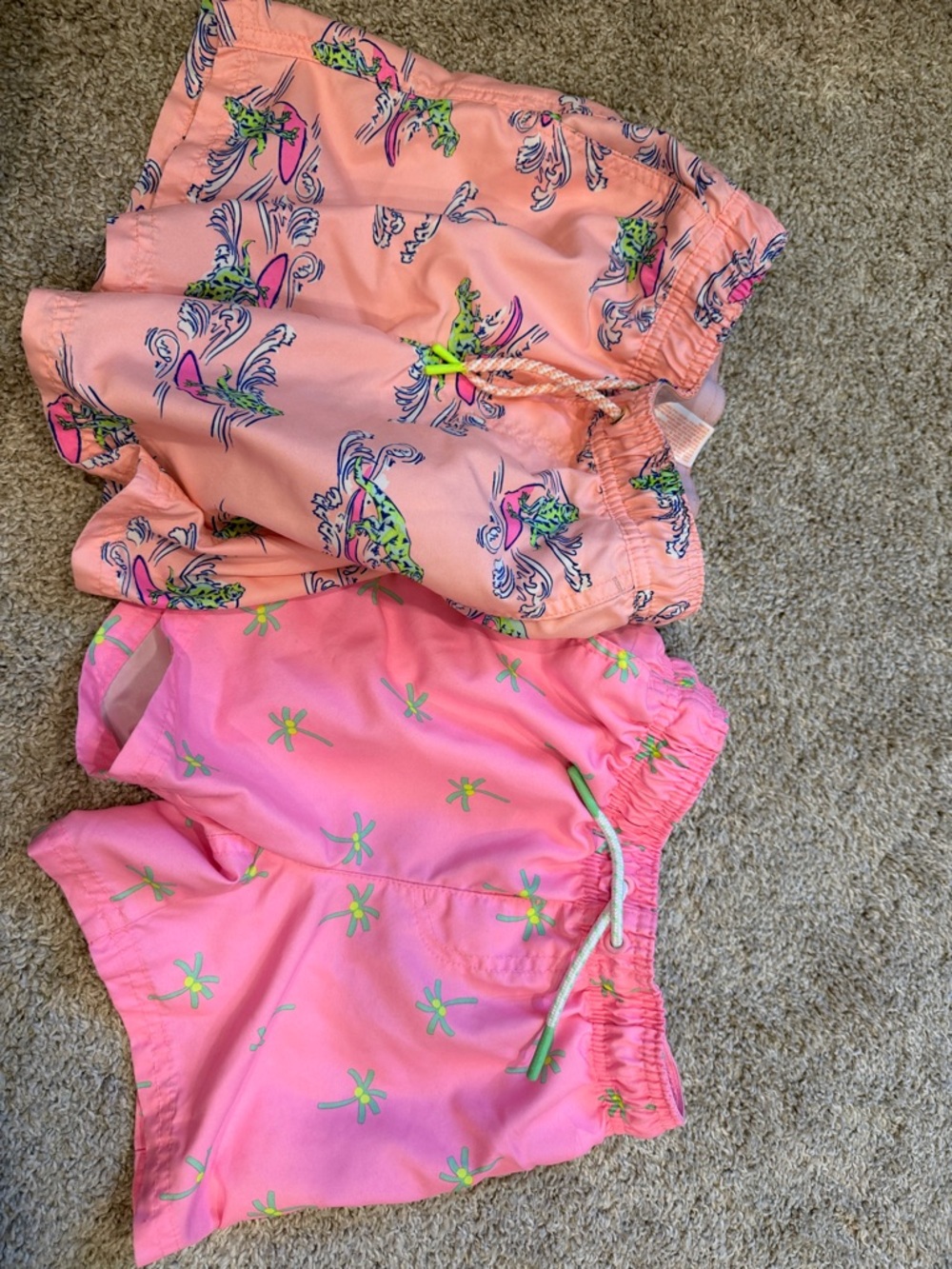 Lot of two cat & jack boys size 6-7 Swim Trunks